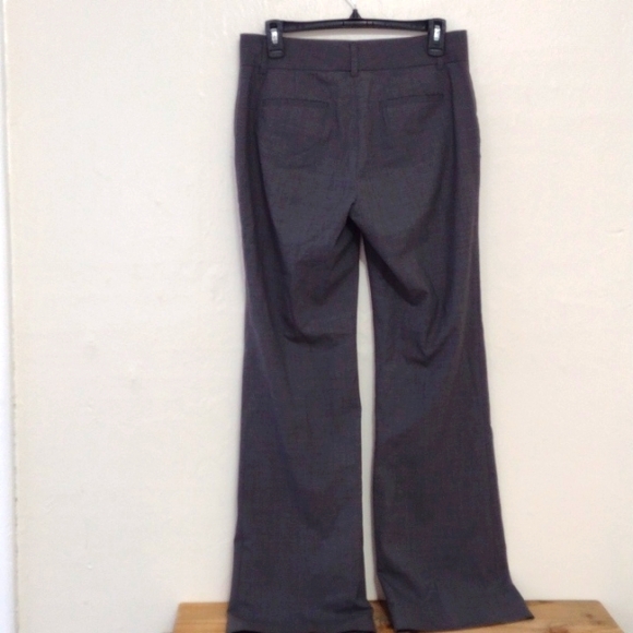 Banana Republic Gray Wool Mid Rise Martin Fit Flare Ankle Dress Pants Size 4 - Picture 5 of 12